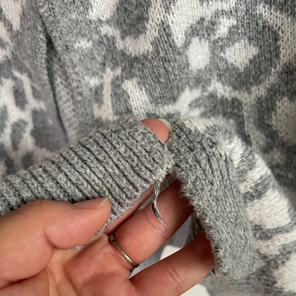 LOFT | Patterned Open Front Cardigan Sweater | SP - Picture 3 of 7